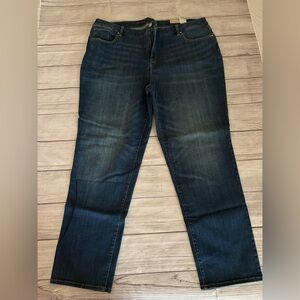 Chico's Dark Blue Straight Leg Women's Jeans